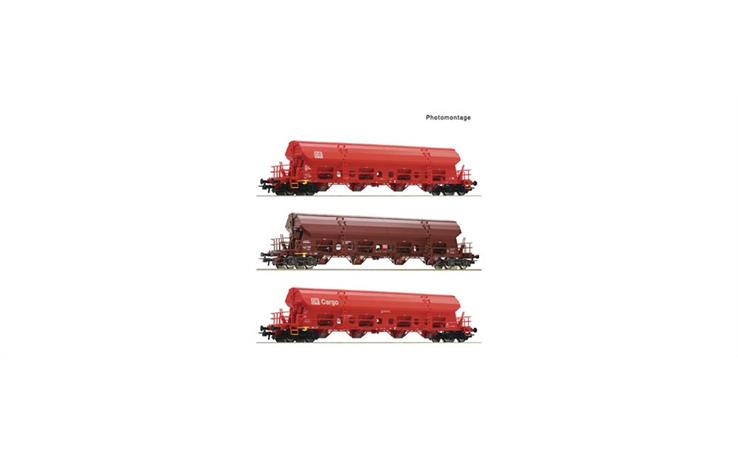 Roco 6600153 3er Set Schwenkdachwagen DB-AG