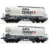 Roco 6600191 Silowagen-Set 2-tlg Jura Cement/Wascosa, H0