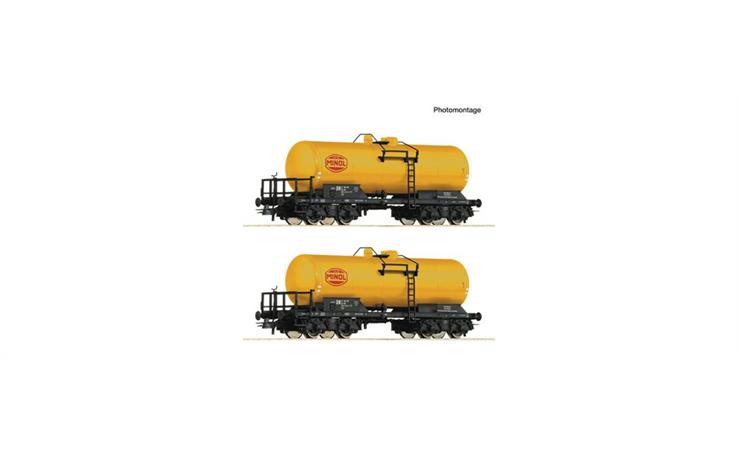 Roco 6600199 2er Set Kesselwag. DR Minol