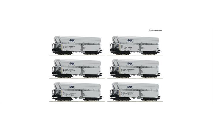 Roco 6600220 6er Set Selbstentladewagen GATX