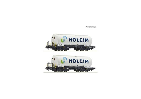 Roco 6600233 2er Set Silowagen Uacs Holcim
