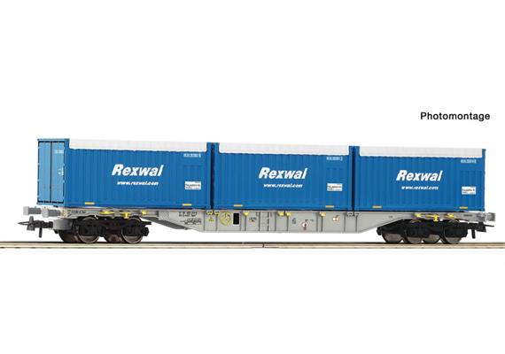 Roco 6600234 Containertragwagen Sgns + Container Rexwal