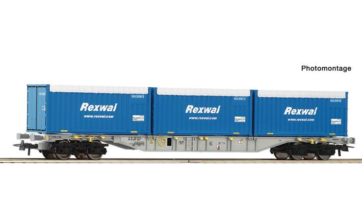 Roco 6600234 Containertragwagen Sgns + Container Rexwal