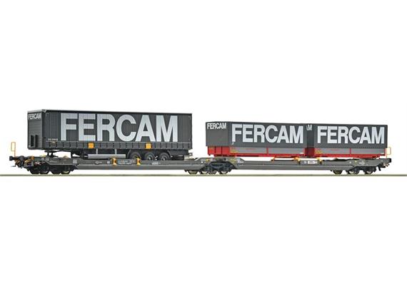 Roco 6600235 Doppeltaschenwagen T3000e Hupac+Fercam, H0