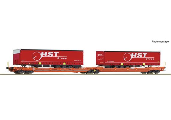 Roco 6600260 Doppeltaschenwagen T3000e Wascosa + HST Trailer, H0