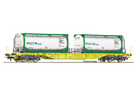 Roco 6600279 Containertragwagen GATX mit Pellegrini Tankcontainer, H0