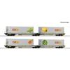 Roco 6600464 Doppeltaschen-Gelenkwagen Set 2-tlg T2000 Coop, railCare, H0
