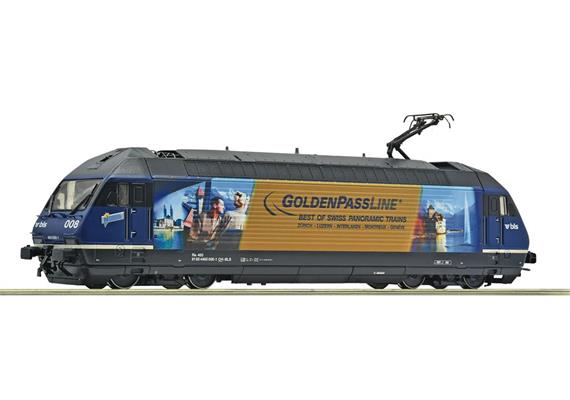 Roco 7510172 E-Lok Re 465 Goldenpass BLS, H0 DC Digital Sound