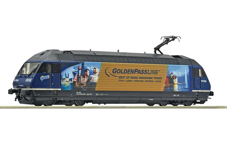 Roco 7510172 E-Lok Re 465 Goldenpass BLS, H0 DC Digital Sound