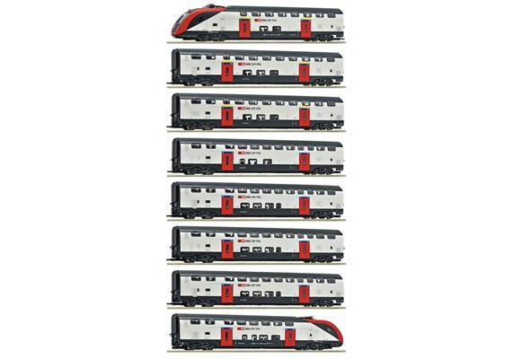 Roco 7700007 Doppelstocktriebzugzug RABe 502 8-tlg SBB, H0 DC