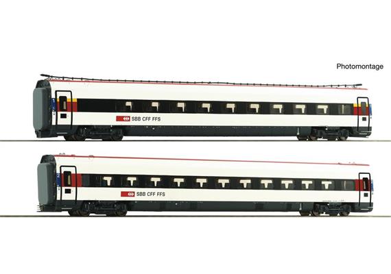 Roco 7700037 Ergänzungsset 2-tlg zum ICN Triebzug SBB, H0 DC