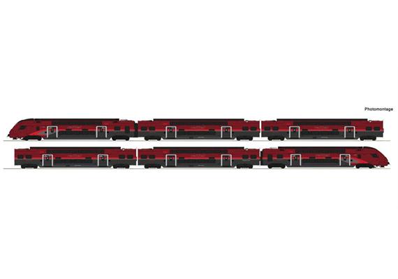 Roco 7700039 6er Set Railjet Doppelstock ÖBB DC Analog