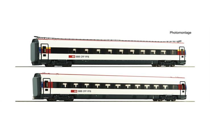 Roco 7710037 Ergänzungsset 2-tlg zum ICN Triebzug SBB, H0 DC