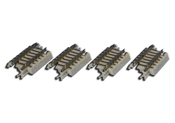 Rokuhan 7297030 Gleis gerade, 25 mm - 4 Stück im Blister