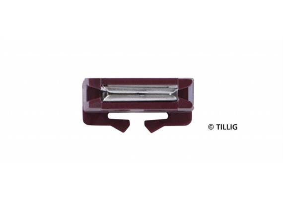 Tillig 396943 Bettungsgleis braun halbe Schienenverbinder