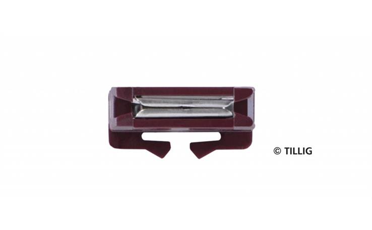 Tillig 396943 Bettungsgleis braun halbe Schienenverbinder