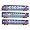 Tillig 70083 Doppelstockwagen-Set 3-tlg Zürcher S-Bahn "S 6 Uetikon" SBB, H0
