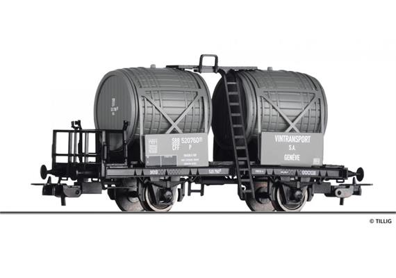 Tillig 76791 Weinfasswagen "Vintransport S.A. Geneve" SBB, H0