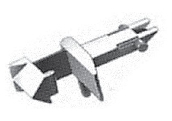 Tisch-Ornament aus Glas Deko Mütze mit Edelweiss, ohne Aufhänger
