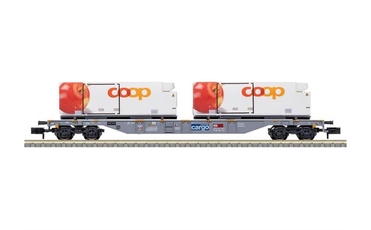 Trix 15495 Containertragwagen "coop®" SBB Cargo, Spur N