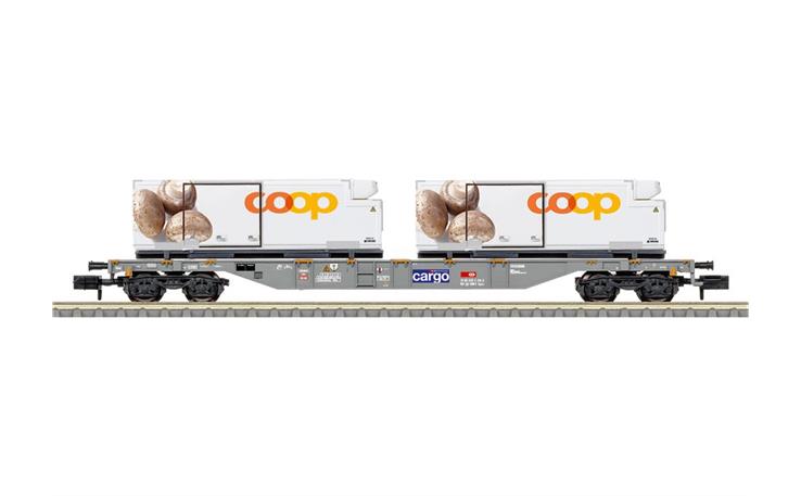 Trix 15496 Containertragwagen "coop®" SBB Cargo, Spur N