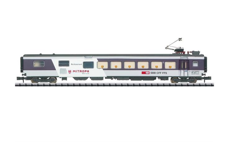 Trix 18440 EuroCity Speisewagen Bauart EW III WR SBB, Spur N