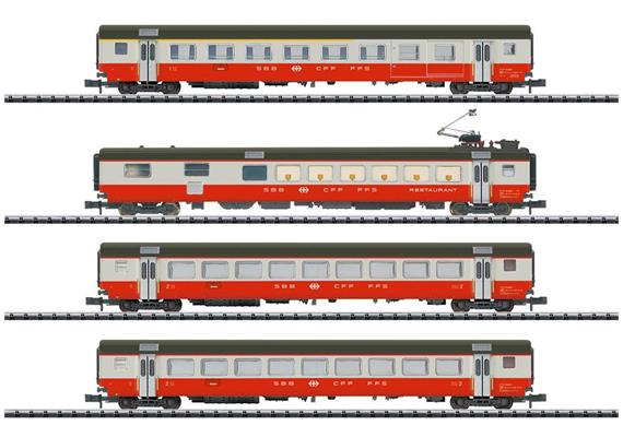 Trix 18720 Personenwagen-Set 4-tlg Swiss Express Set A SBB, Spur N