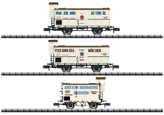 Trix 18726 Güterwagen-Set "Biertransport" 3-tlg K.Bay.Sts.B., Spur N