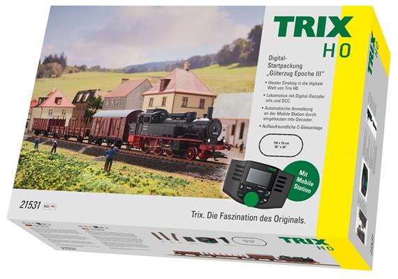 Trix 21531 Digital-Startpackung "Güterzug Epoche III", H0 DC Digital