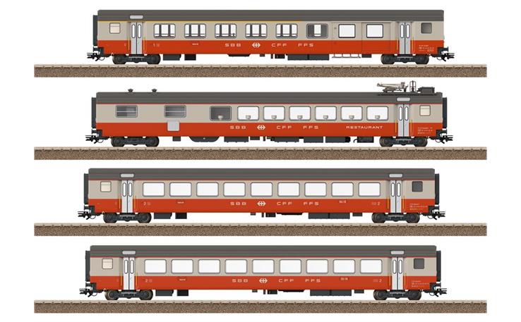 Trix 23690 Personenwagen-Set 4-tlg Swiss Express SBB, H0