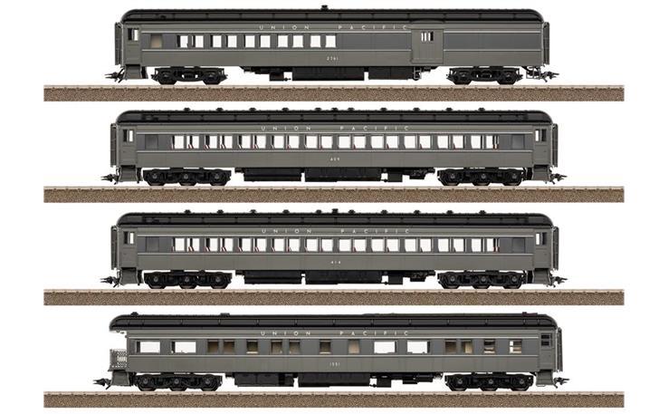 Trix 23729 US-Heavyweight Personenwagen-Set 4-tlg UP, H0 DC