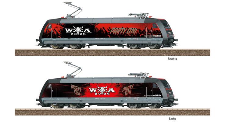 Trix 25476 E-Lok BR 101 Wacken Open Air, H0 DC Digital Sound