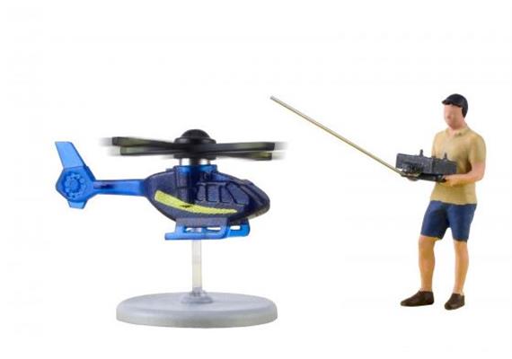 Viessmann 01563 Hobbypilot mit ferngesteuertem Hubschrauber, H0