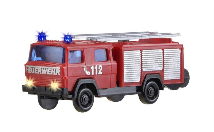 Viessmann 01843 Feuerwehr-LF 16 MAGIRUS mit elektrischem Blaulicht und Beleuchtung, 1/160