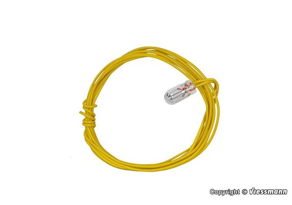 Viessmann 03505 Glühlampe klar T1, Ø 3,2 mm, 16 V, 30 mA, 2 Kabel