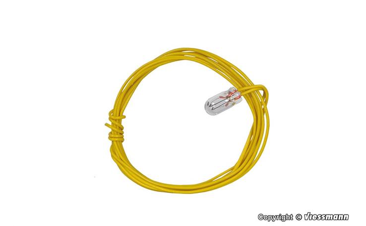 Viessmann 03505 Glühlampe klar T1, Ø 3,2 mm, 16 V, 30 mA, 2 Kabel
