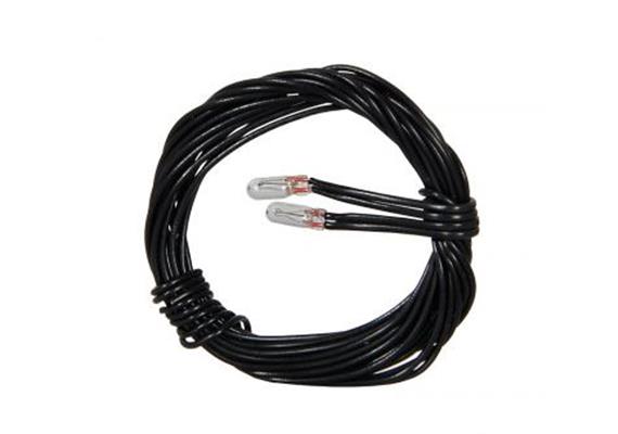 Viessmann 03509 Glühlampen klar T1/2, Ø 1,8 mm, 16 V, 30 mA, 2 Kabel, 2 Stück