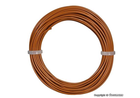 Viessmann 10 m Kabelring 0,14 mm², braun