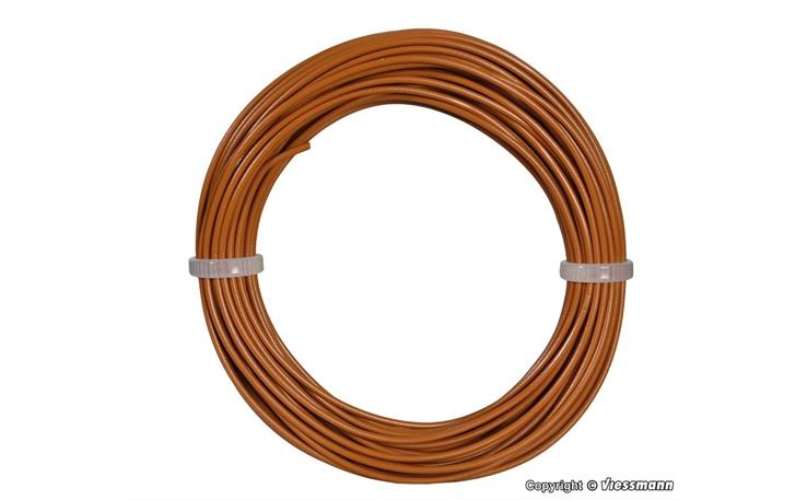 Viessmann 10 m Kabelring 0,14 mm², braun