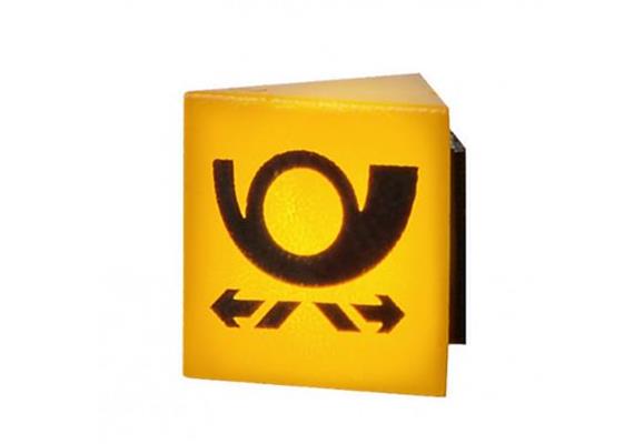 Viessmann 1371 Reklameschild POST mit LED-Beleuchtung, H0
