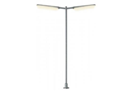 Viessmann 6099 H0 Schlanke Strassenleuchte doppelt, 2 LEDs weiss