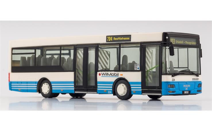 VK 09131 MAN/Göppel Midibus 223 "WIL MOBIL Linie 704" 1/87