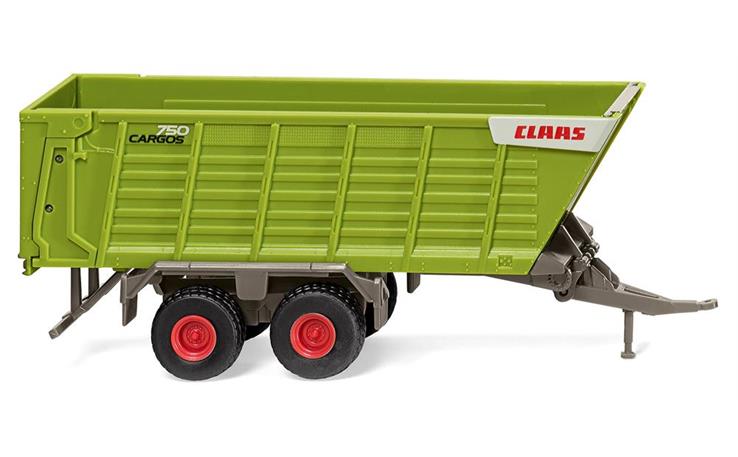 Wiking 38198 Claas Cargos Ladewagen als Häckseltransportwagen mit Strassenbereifung, H0