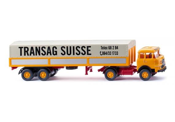 Wiking 51503 Pritschensattelzug (Krupp 806) "Transag Suisse" 1/87