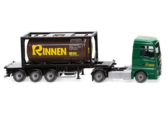 Wiking 53606 Tankcontainersattelzug 20' (MAN TGX Euro 6c) "Rinnen" 1/87