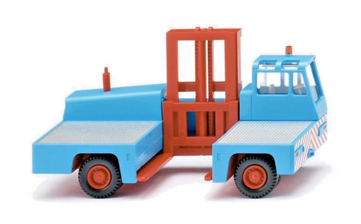 Wiking 66703 Seitenstapler - hellblau/rot 1/87