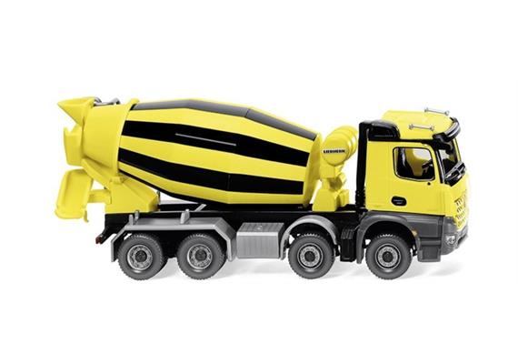 Wiking 68149 Fahrmischer (MB Arocs/Liebherr) - gelb/schwarz 1/87