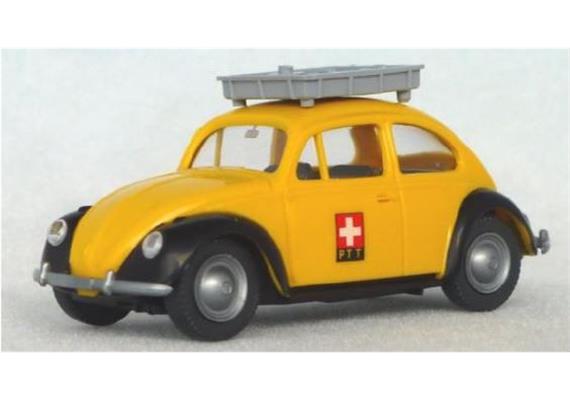 Wiking 81059 VW Käfer 1200 Die Post mit Gepäckträge (CH) 1/87